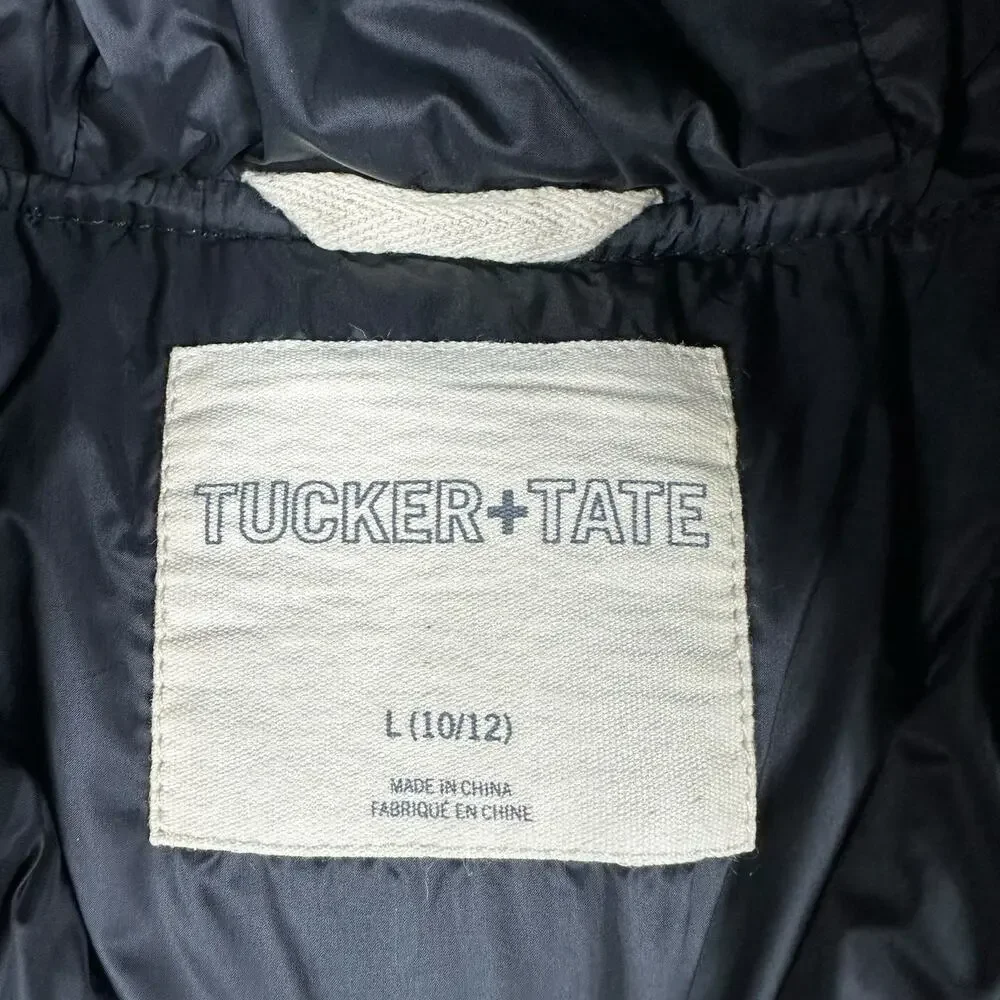 TUCKER AND TATE Red Black Plaid‎ Hooded Zip Jacket Boys Size L 10/12